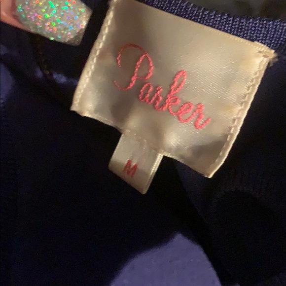 PARKER Flare Back cut out dress in Blue - Picture 4 of 6